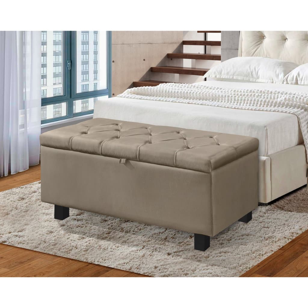 Sapateira Organizadora Bau Recamier Solteiro 90cm Veludo Pes de Madeira Captone