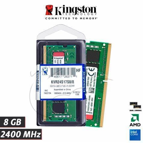 Memória RAM Kingston DDR4 8GB 2400MHz para Notebook