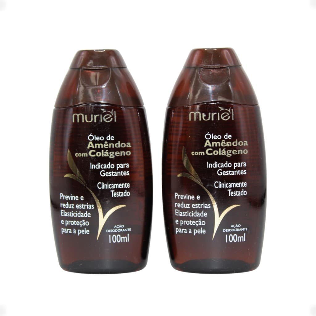 Oleo Corporal Muriel 100ml Amendoas Com Colageno - Kit C/2un