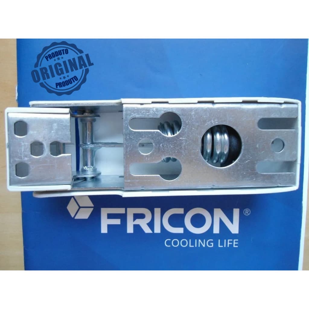 Dobradiça Freezer  horizontal  Fricon com Mola e Capa  Original.