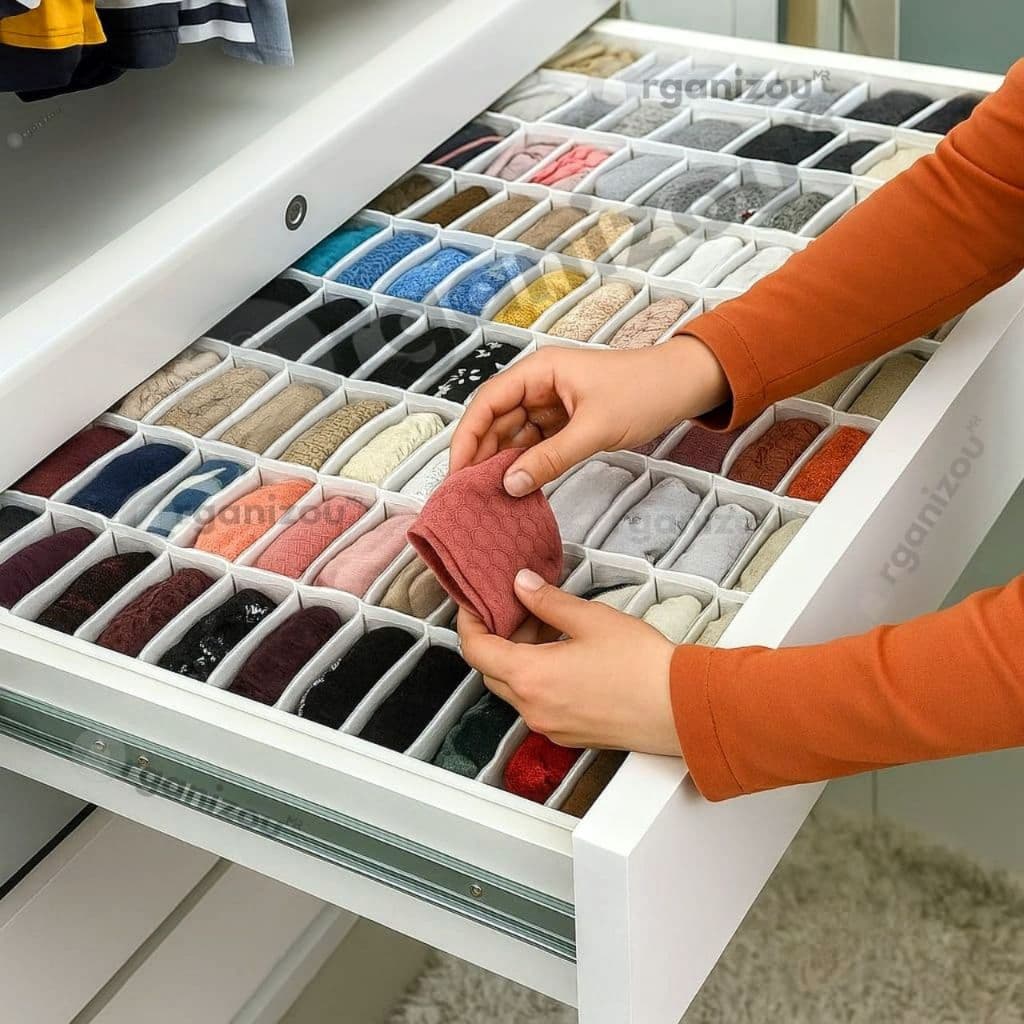 Colmeia Organizadora divisórias Branco " PP- P - M - G "-PROMOÇÃO - Organizador de Guarda Roupas - Organizador de Gaveta