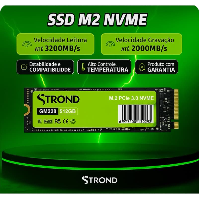 SSD STROND 512GB NVME M.2 2280 PCI-E GM228