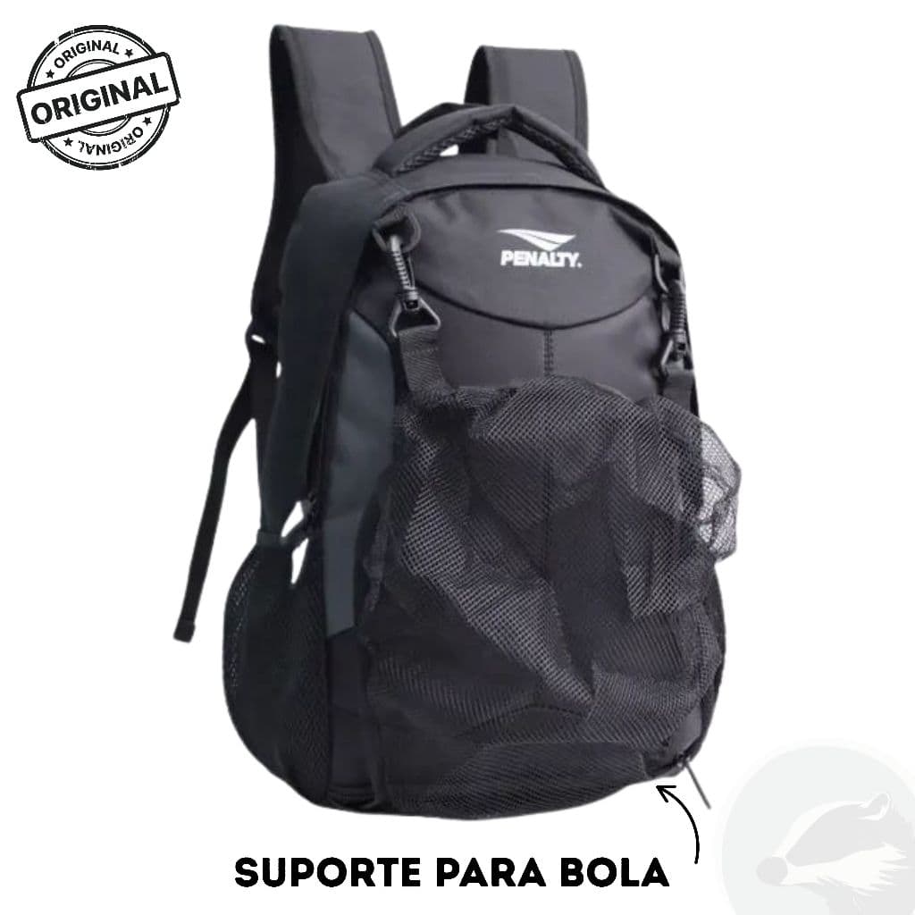 Mochila Penalty 118 20L Costura Dupla Reforçada Alça Acolchoada Multiuso Porta bola Original