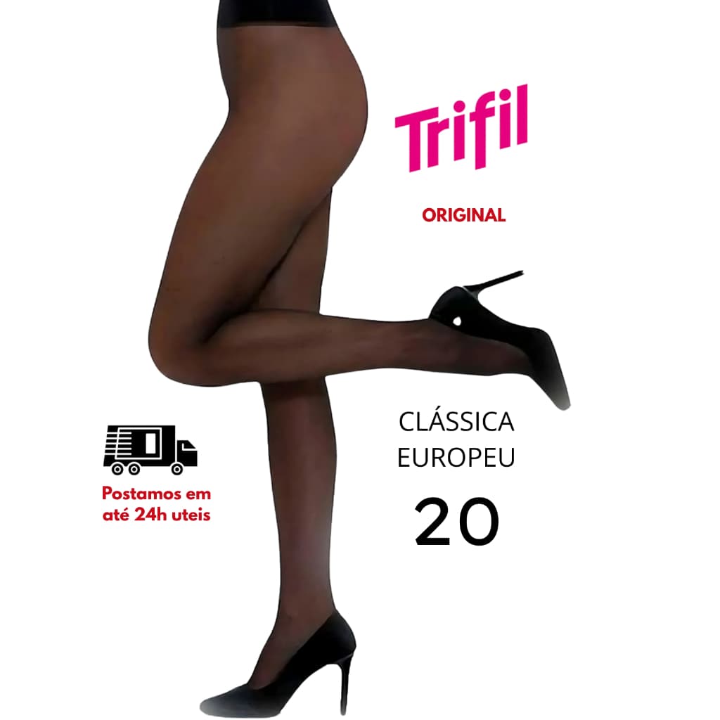 Meia Calça Fio 20 Clássica Europeu Trifil W06308