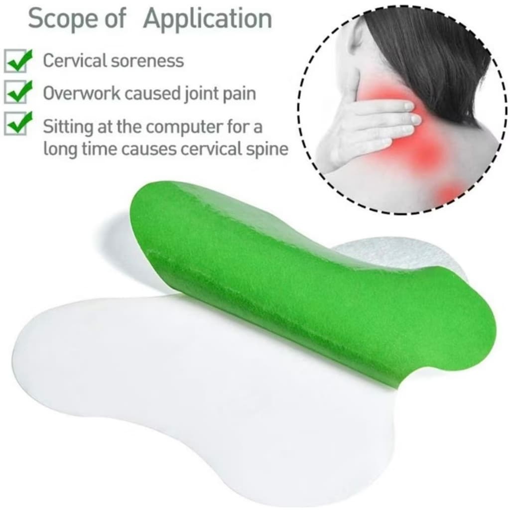 Adesivo Terapêutico para Alívio da Dor – Coluna, Costas e Pescoço – Natural e Eficaz