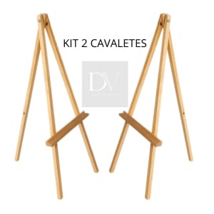 KIT 2 Cavalete Para Recepção de Casamento Aniversario Noivos