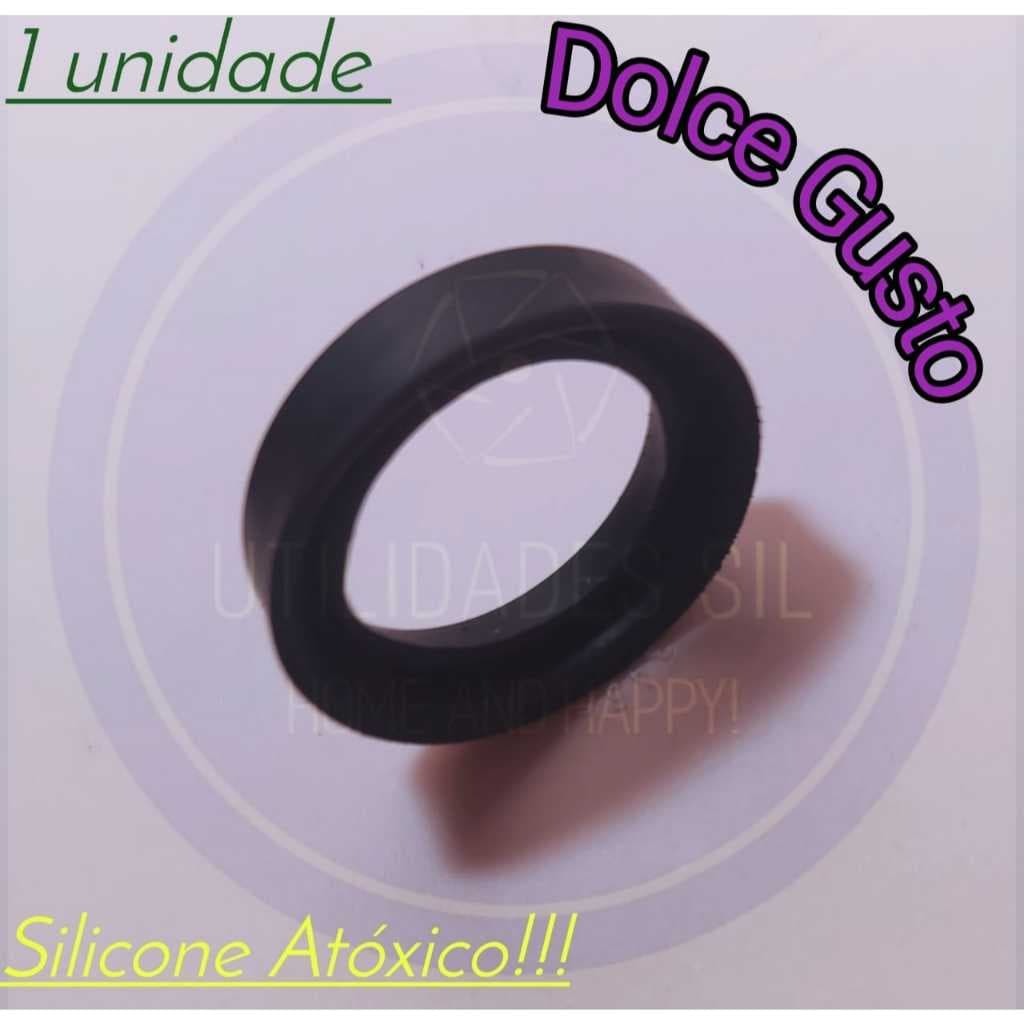 Vedação Silicone ( 1 peça ) Borracha Gaxeta Retentor Anel Cafeteira Dolce Gusto.