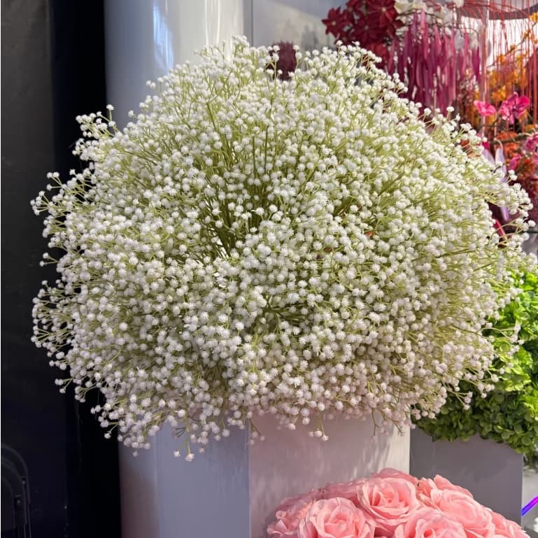 Kit de Buque Mosquitinhos Branca Gypsophila Artificial Decoração Casamento, Arranjos, Decorar Festas