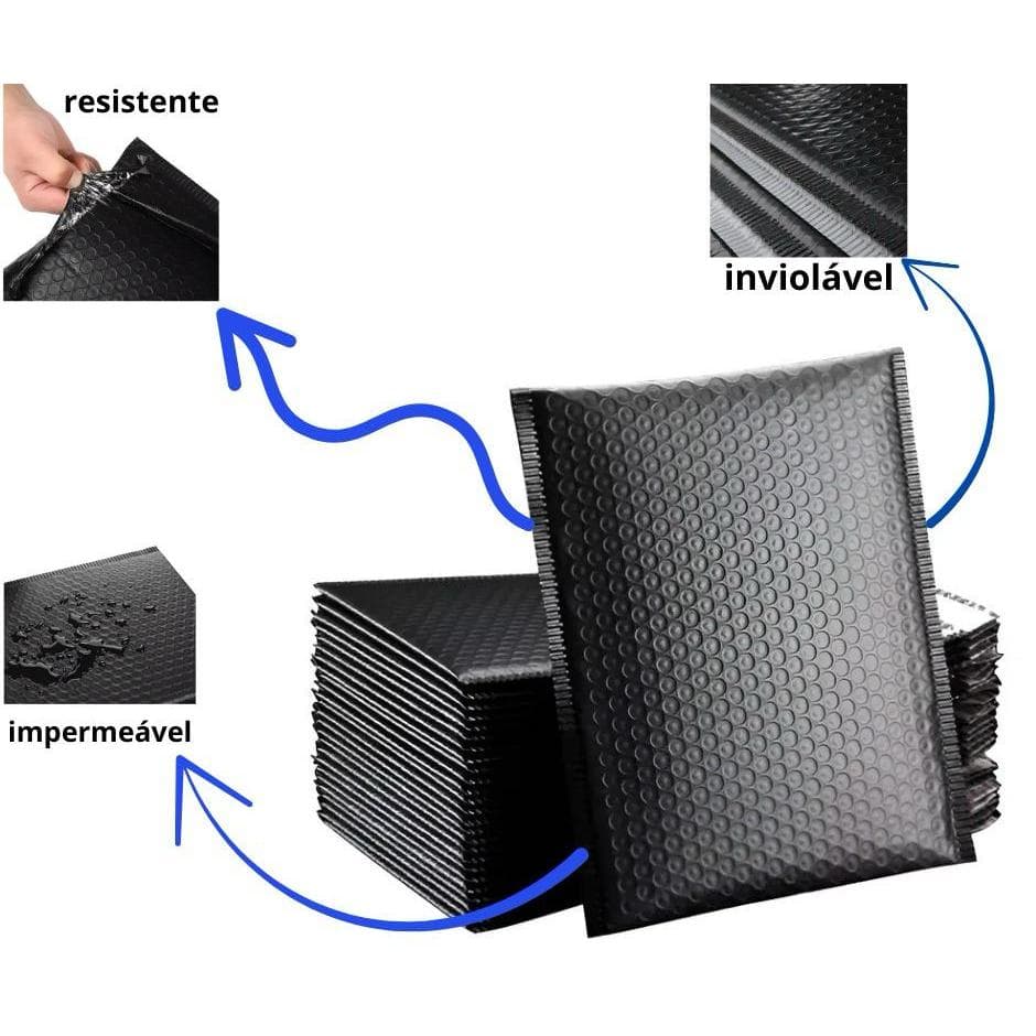 Envelope Segurança Bolha 20X30 Reforçado Laminado Qualidade Diferenciada Saco Bolha Grosso Até 200 U