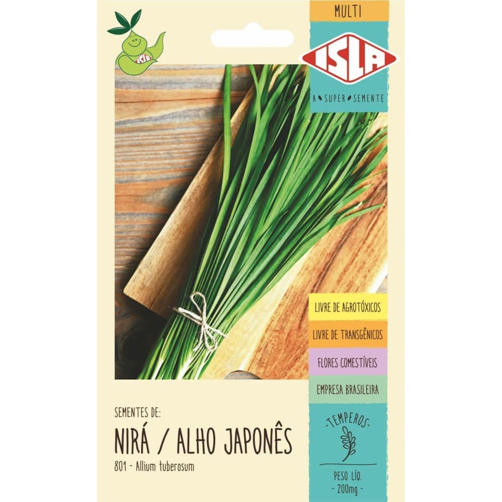 SEMENTE DE NIRÁ - ALHO JAPONÊS - NIRA PARA TEMPERO - 200mg Multi Isla Semente (12704 -11383)
