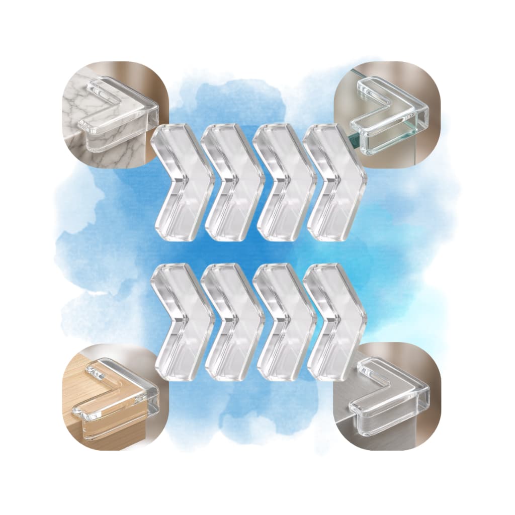 Kit 4 Protetor Borda Canto Quina Mesa Vidro Cantoneira Bebe