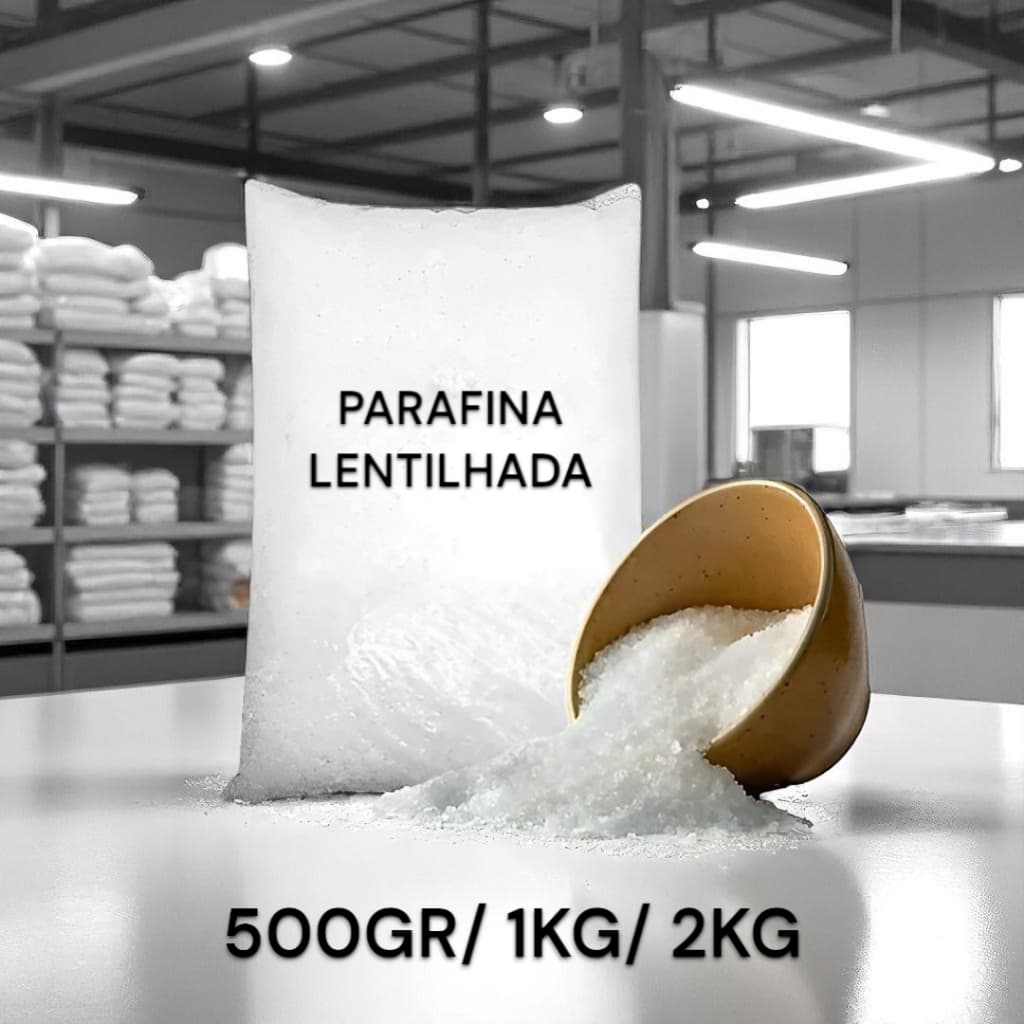 PARAFINA LENTILHADA 500Gr/1Kg/1,5Kg/2Kg/2,5Kg 100% PURA NACIONAL P/ VELAS PERFUMADAS E DECORATIVAS