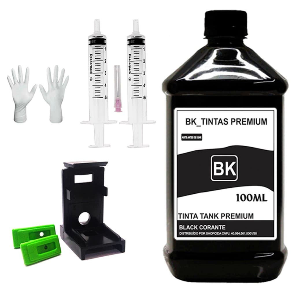 100ml Tinta Hp Compatível Impressoras 2676 3636 664 667 662