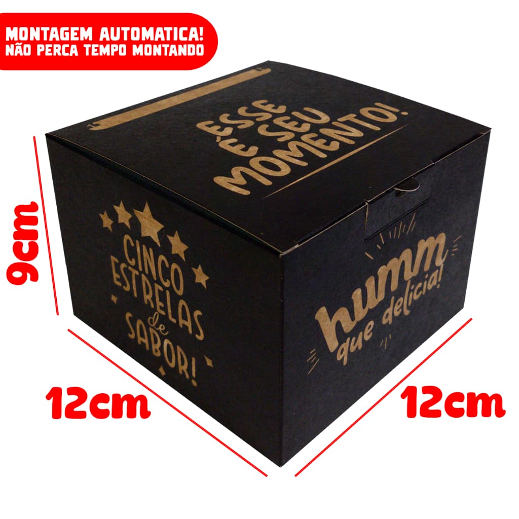 Caixa Box Embalagem Para Hambúrguer G Delivery 50un