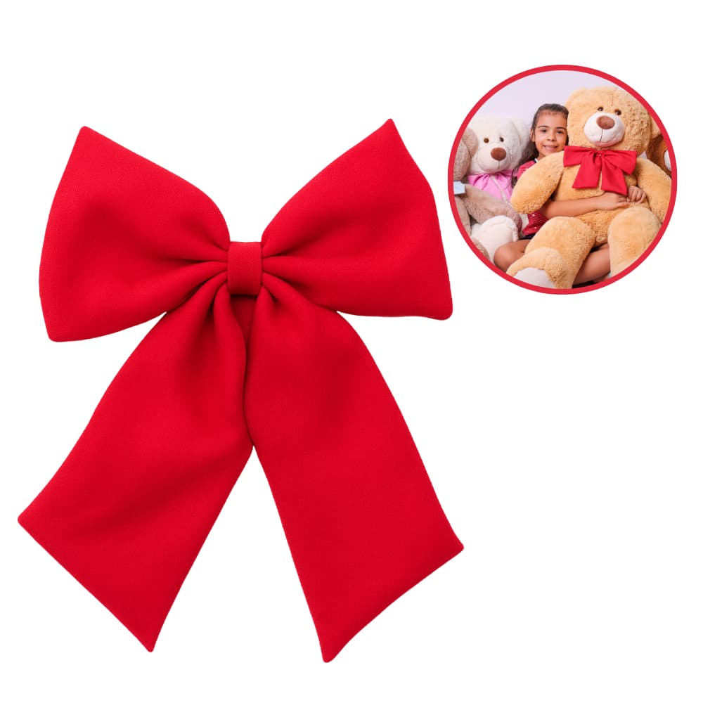 Laço de Tecido Grande Para Urso de Pelúcia Gigante Teddy Decoração