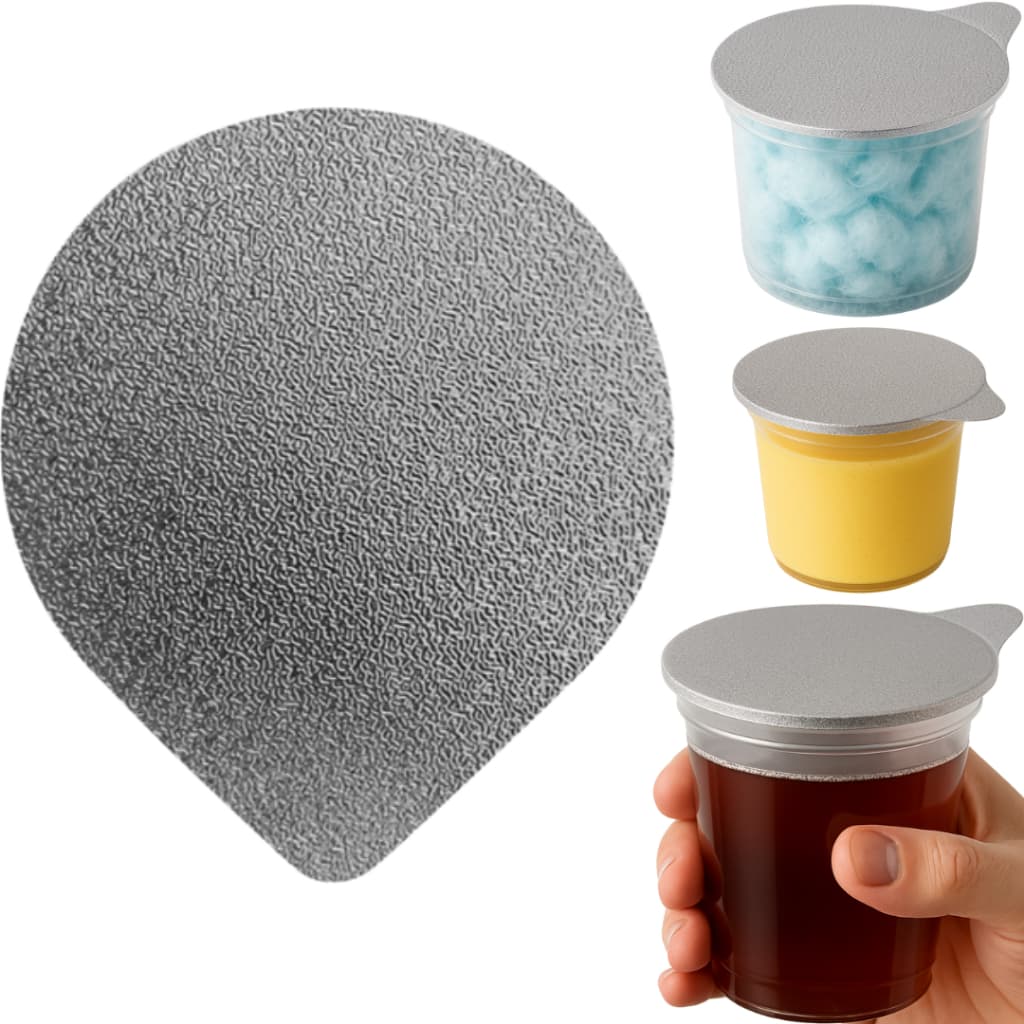 Selo Alumínio 100mm 120mm 150mm – Lacre Térmico p/ Potes, Alimentos Cosméticos Selinho PE, PEAD, PP