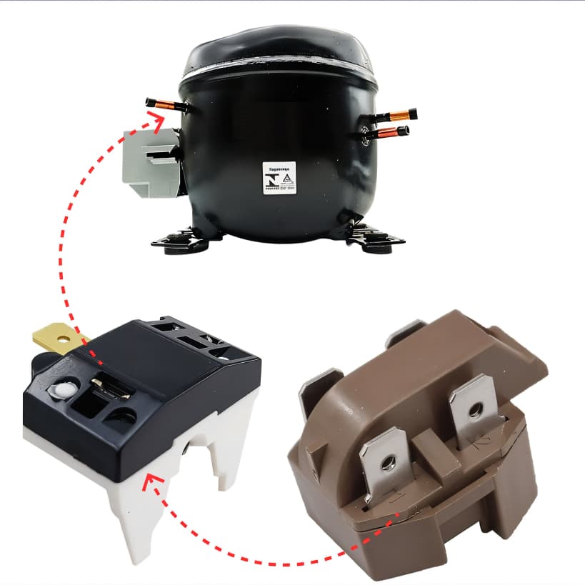 Relé Protetor Geladeira Freezer 4 Pinos Bivolt 110V 220V Universal Refrigeração