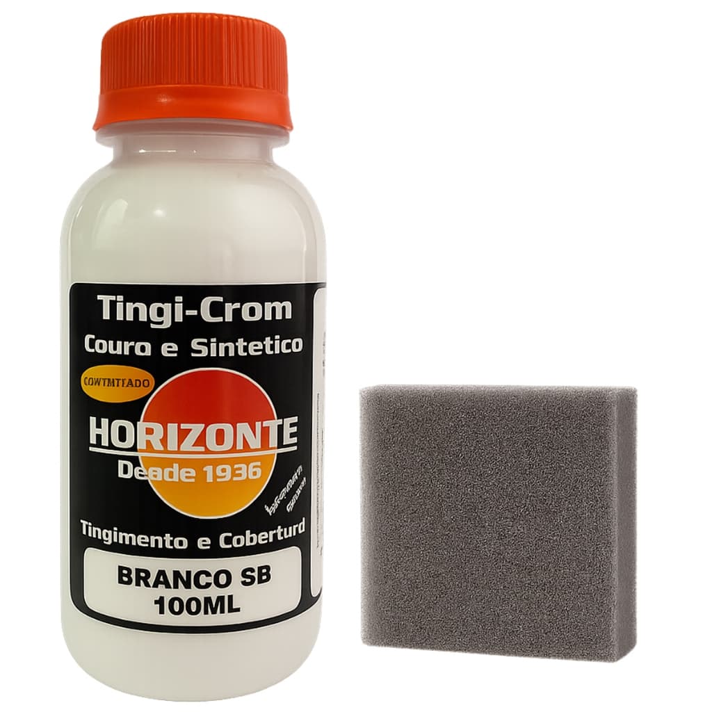 Tinta Couro branco Semi Brilho Restaura Sapato Bota banco de carro 100ml