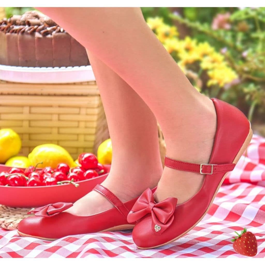 Sapatilha  Feminina Batizado Flexível Confortável Lançamento Original Glady Joy