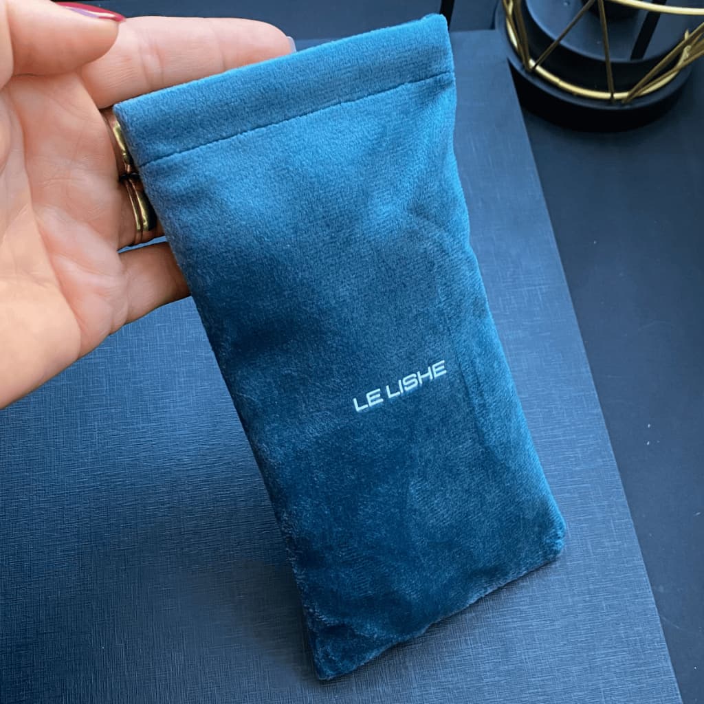 Le Lishe Estojo saquinho de tecido case capa de proteção porta óculos de sol e grau