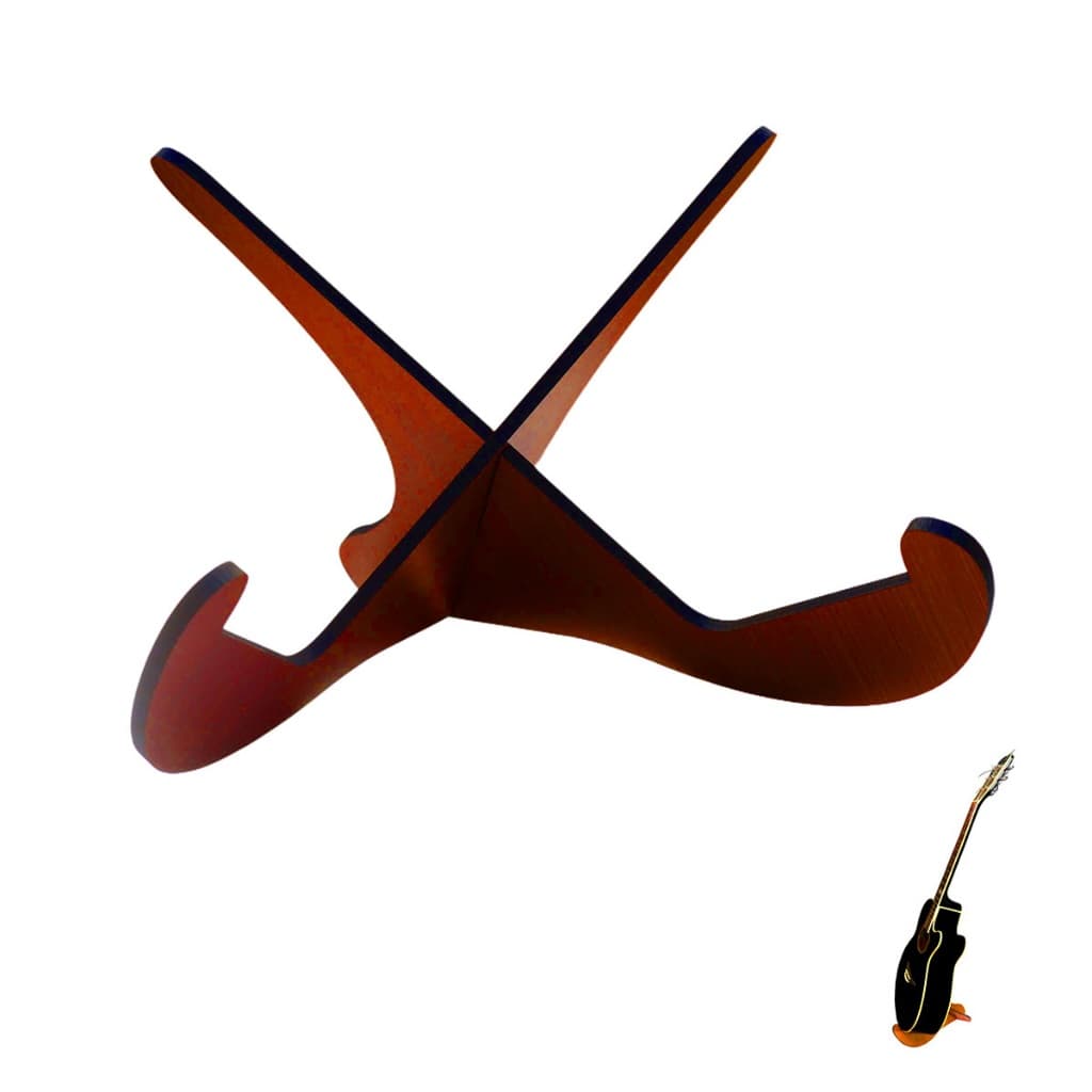 Suporte De Chão Instrumento Música Violão Guitarra Exposição
