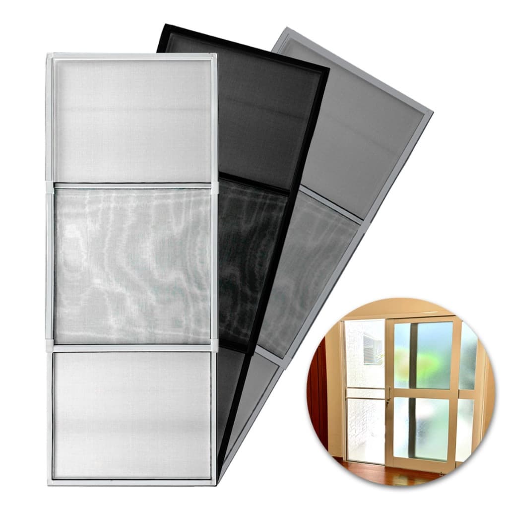 Tela Mosquiteira De Encaixe Regulável Para Vãos De Portas Anti Inseto Pernilongo Moscas Baratas