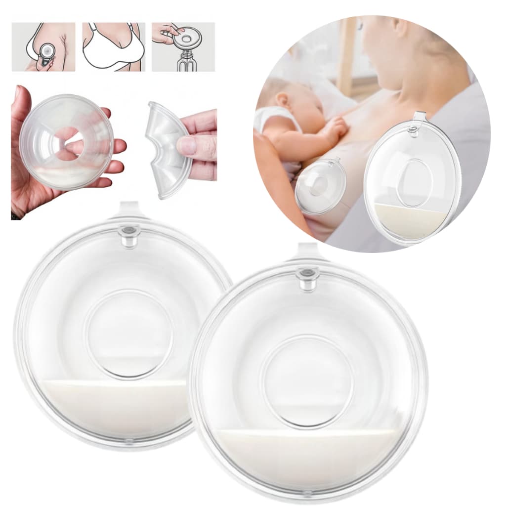 concha coletora de leite materno acessorio amamentação par