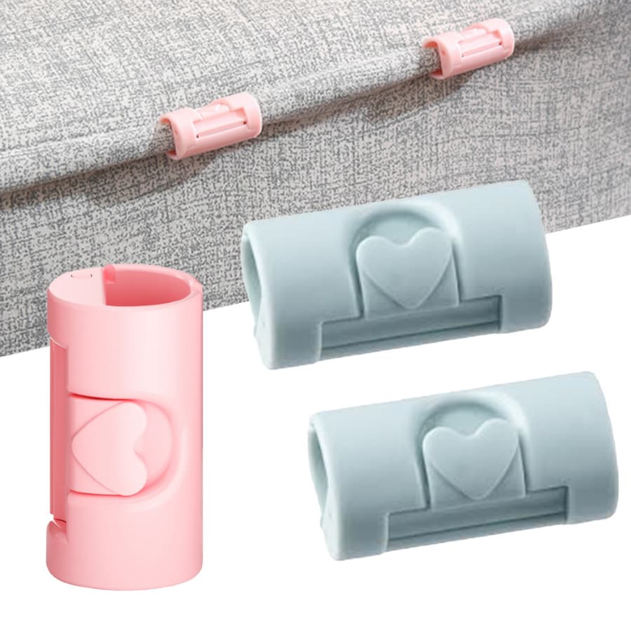 Kit Prendedor de Lençol Clip De Fixação Plástico Multiuso Embalagem Cabide 6/10/20/50un Soutimes