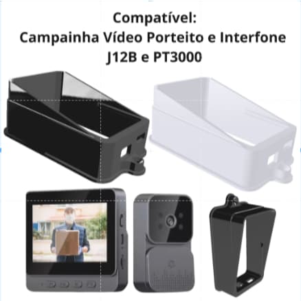 Proteção / Protetor Roubo Chuva para Vídeo Porteiro e Interfone - J12B e PT3000