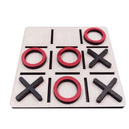 Kit 10 PEÇAS Jogo da Velha 10cm PERSONALIZADO PINTADO / Tabuleiro Presente Lembrancinha em MDF