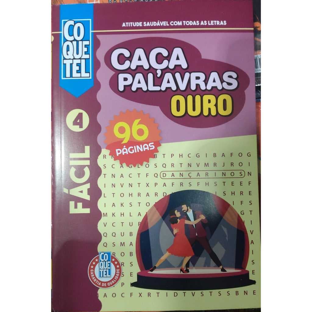 Coquetel Caça Palavras Ouro nível fácil - 96 páginas edição 4