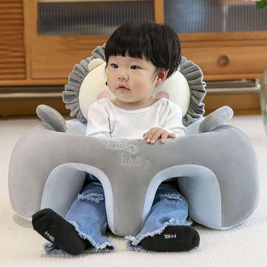 Almofada Assento Bichinho Para Bebê Antiqueda Puff Sofá Cadeirinha Infantil Postura