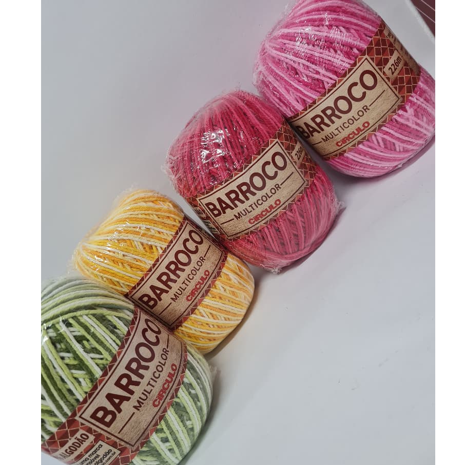 BARBANTE BARROCO MULTICOLOR CIRCULO 226M CROCHÊ