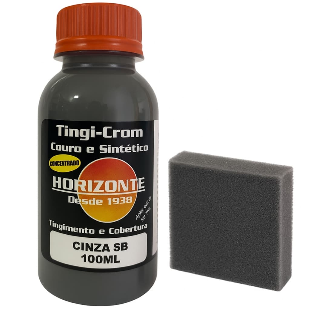 Tinta Couro cinza Semi Brilho Restaura Sapato Bota banco de carro 100ml