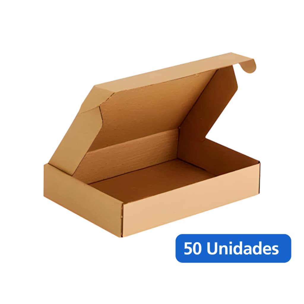 Caixa de Papelão 16x11x3 - 50 caixas - Embalagem para Envios Shopee Correios E-commerce e Mudanças