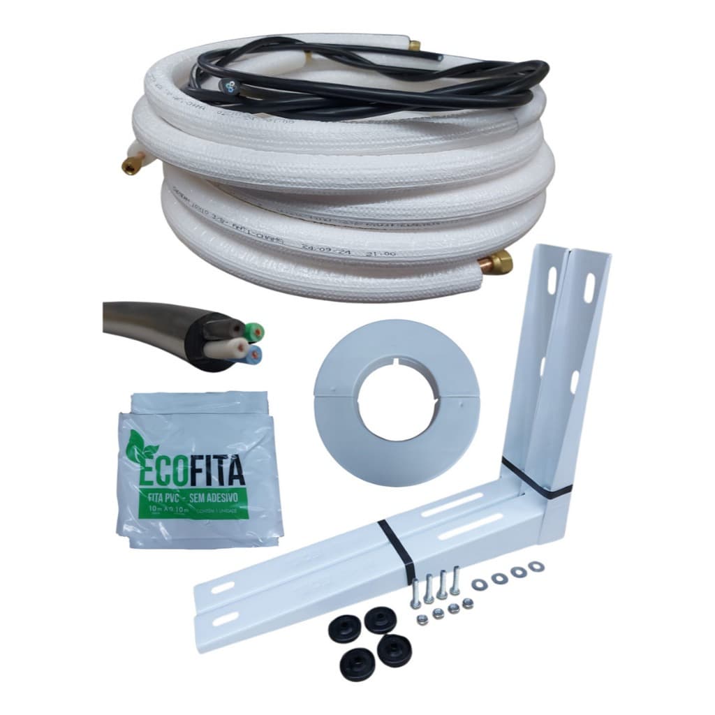 Kit Instalação Ar Condicionado Split 7 A 12000btus 3 Metros