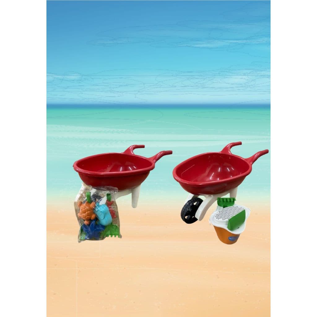 Carriola Infantil Para Crianças com Balde Pá e Rastelo Para Praia Quintal