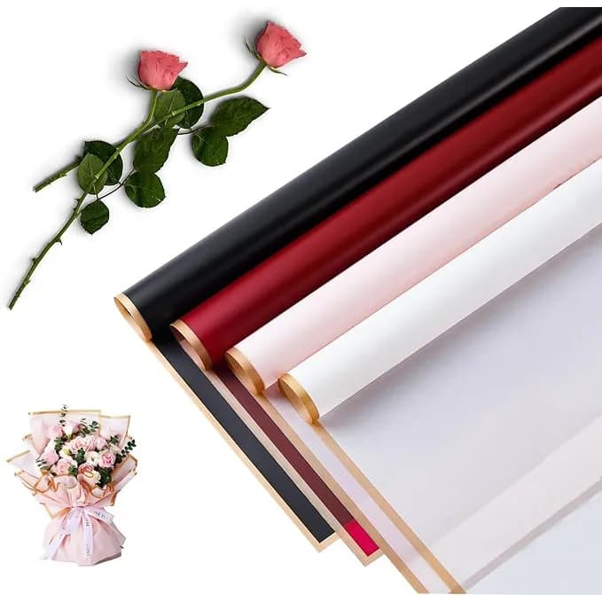 kit 20 ou 40 Folhas Papel De Embrulhar Buque Embalagem Presente 58cm