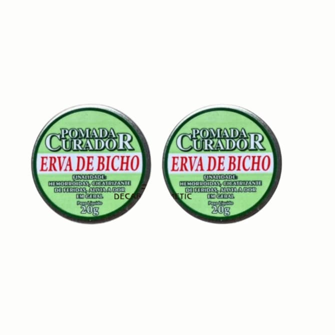 2 UN Pomada Erva De Bicho 20g - Curador