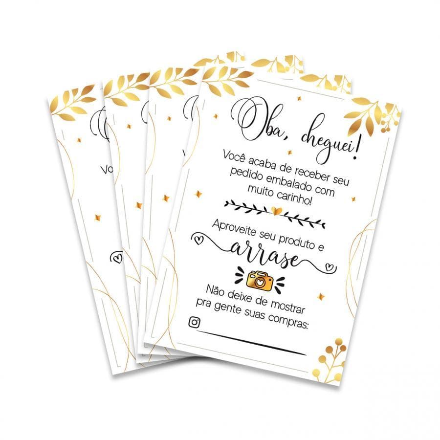 Cartão de agradecimenmto cliente