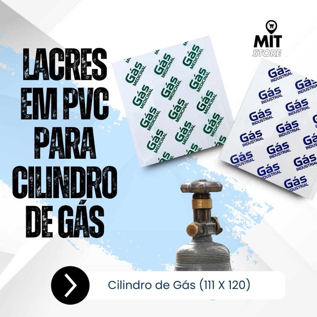 Kit 300 Lacres Para Cilindro de Gás PVC Termoencolhível (111 X 120)