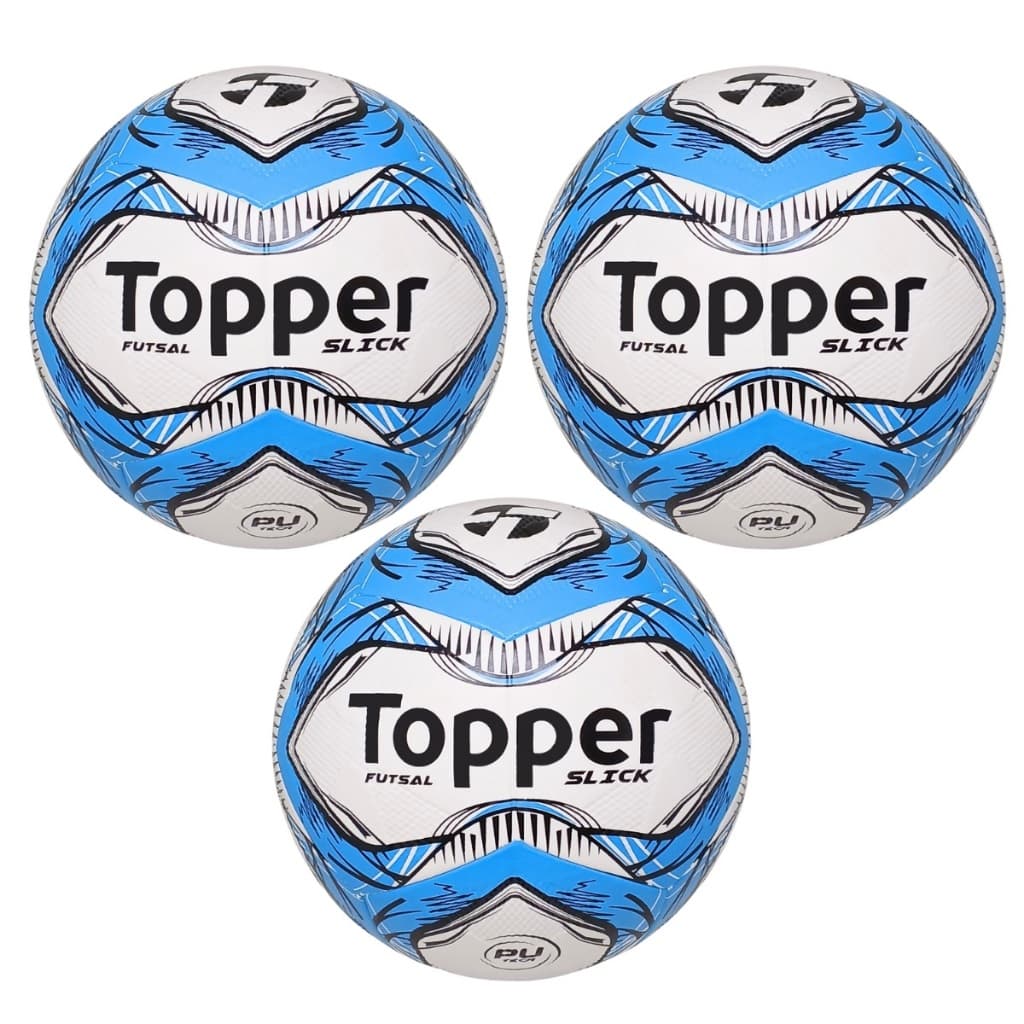 Kit 3 Bolas Topper Futsal Futebol de Salão Original