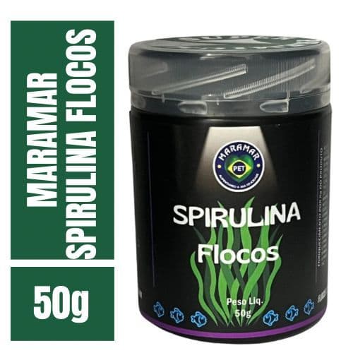 Ração Para Peixes Maramar Spirulina Flocos 50g
