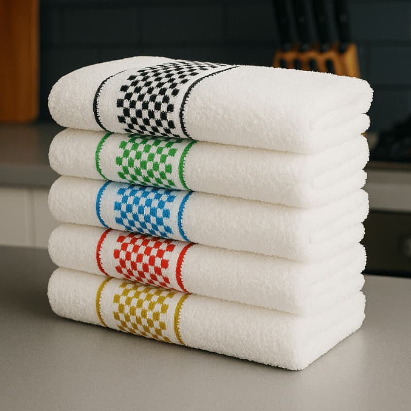 Kit 10 Panos de Prato Premium 45x70 Toalha de Copa Felpudo