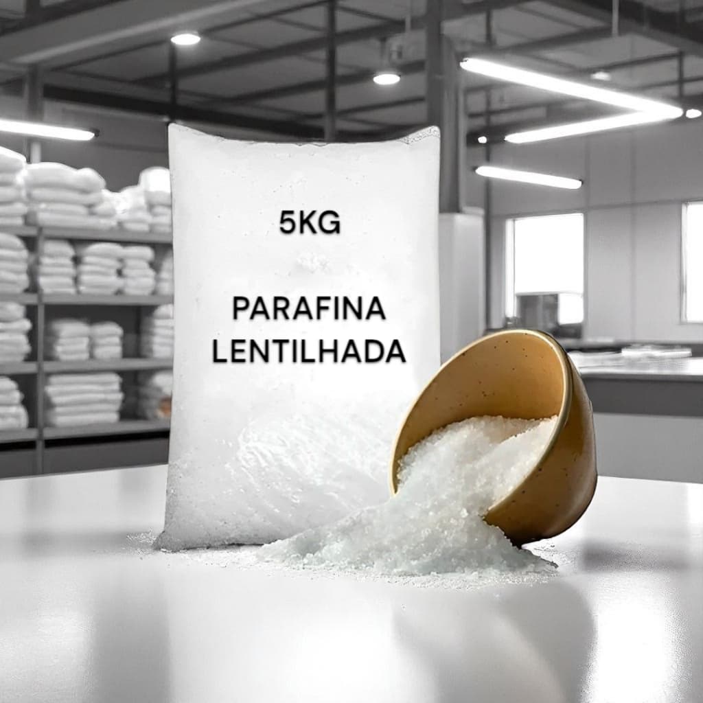 5KG DE PARAFINA 100% PURA NACIONAL PARA VELAS E PRODUTOS ARTESANAIS EM GERAL