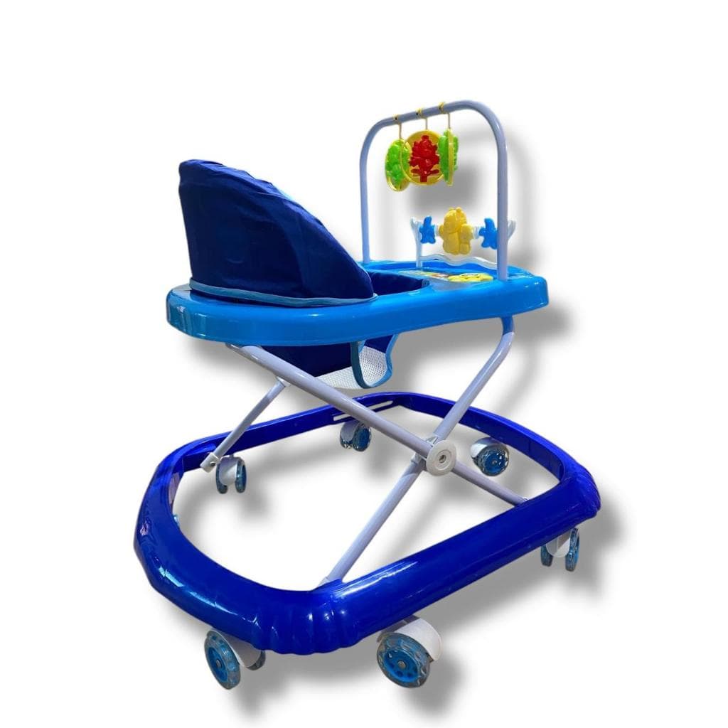 Andador Infantil com Brinquedos Educativos e 3 Regulagens de Altura – Rosa ou Azul