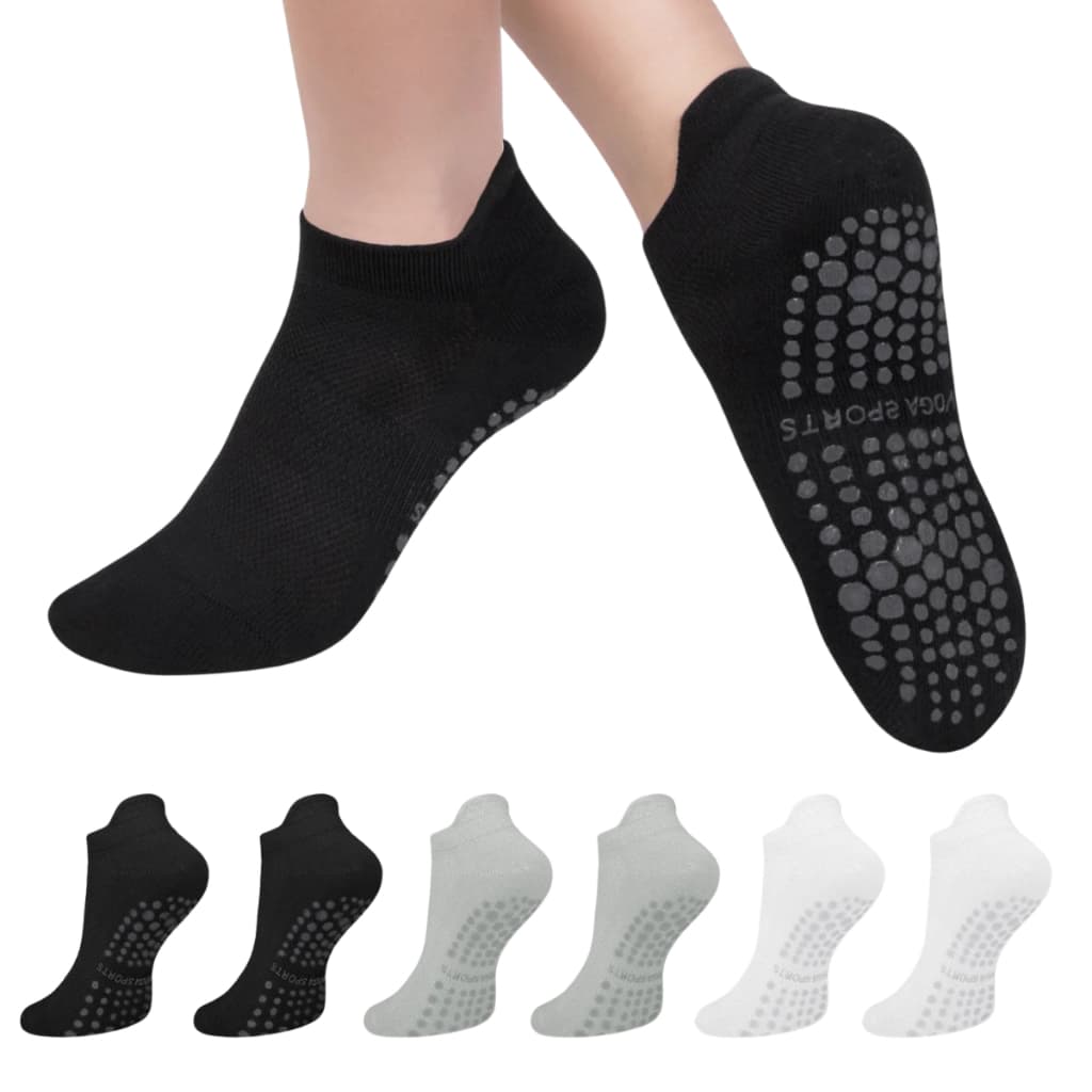 Kit 3/6/12 Pares Meias Pilates Masculino Antiderrapante Yoga Leve Esporte