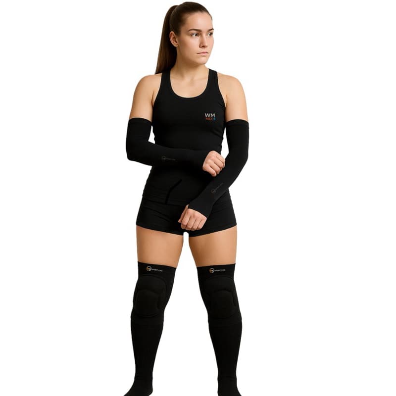 kit Completo Vôlei Joelheira Meião Manguito ORIGINAL