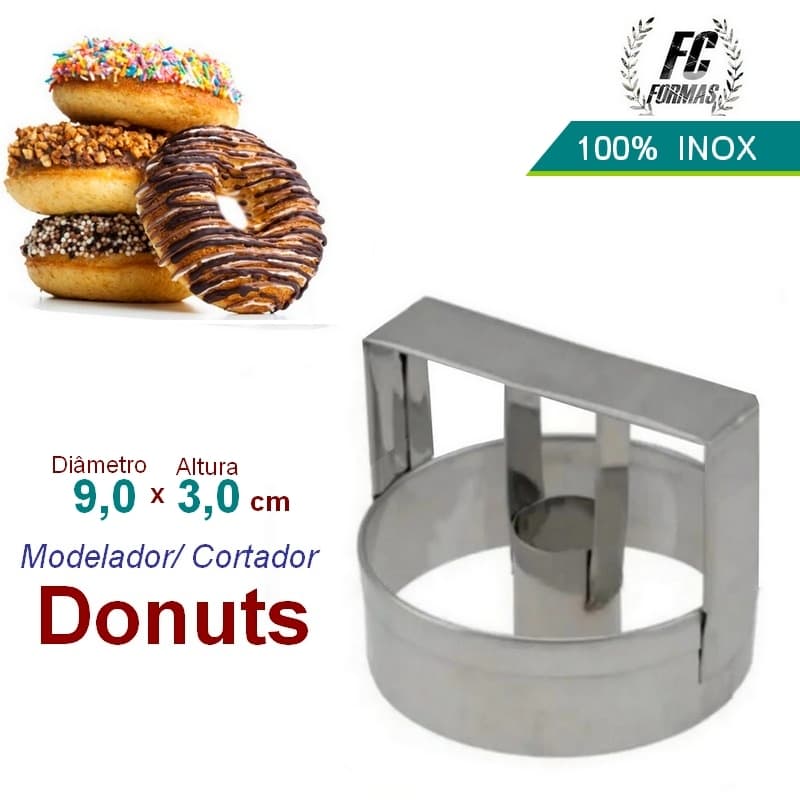 Cortador de Donut´s - Aro 9,0 x 3,0  ( 100% inox)