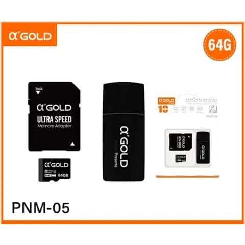 Cartão de Memória Micro Original com Adaptador Sd para Celular Notebook Filmadora-AGOLD